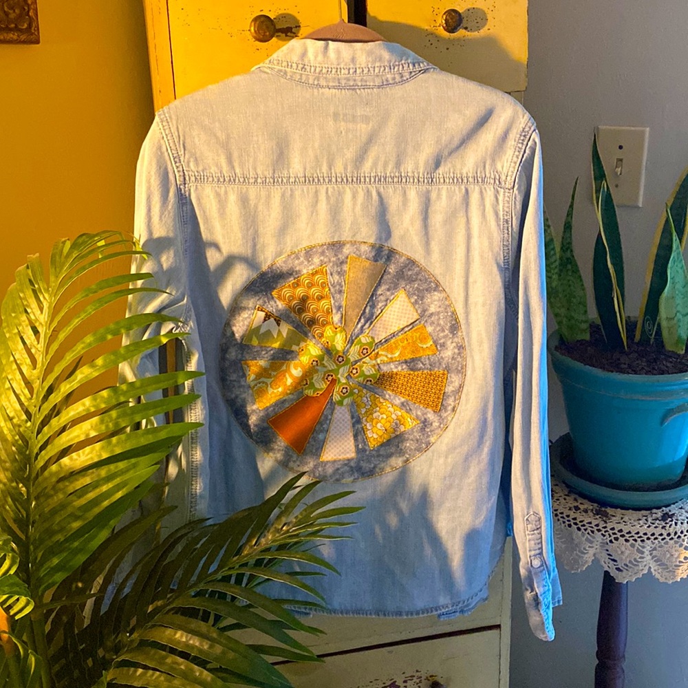 Bohemian Denim Button Up